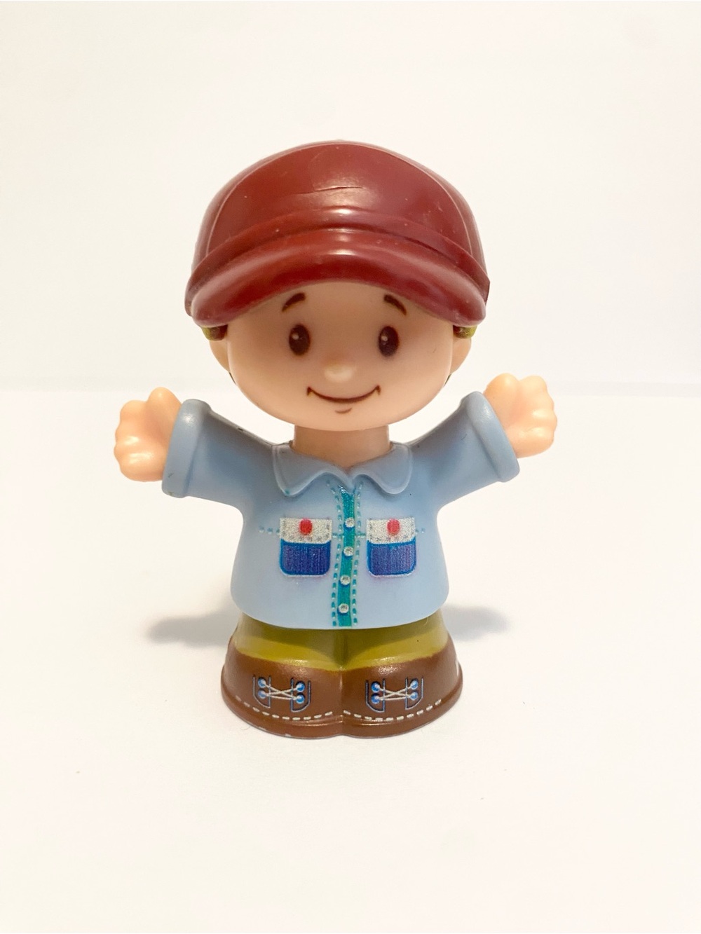 Little People Dad Brown Hat Boots Man Dollhouse Figure Fisher Price 4/$20 🛑